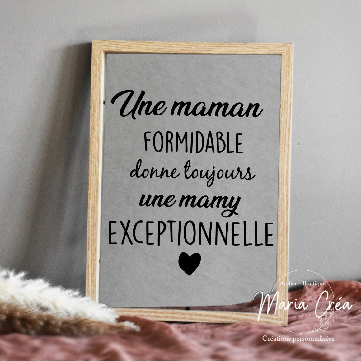 Cadre "Une ... formidable donne toujours une ... exceptionnelle"