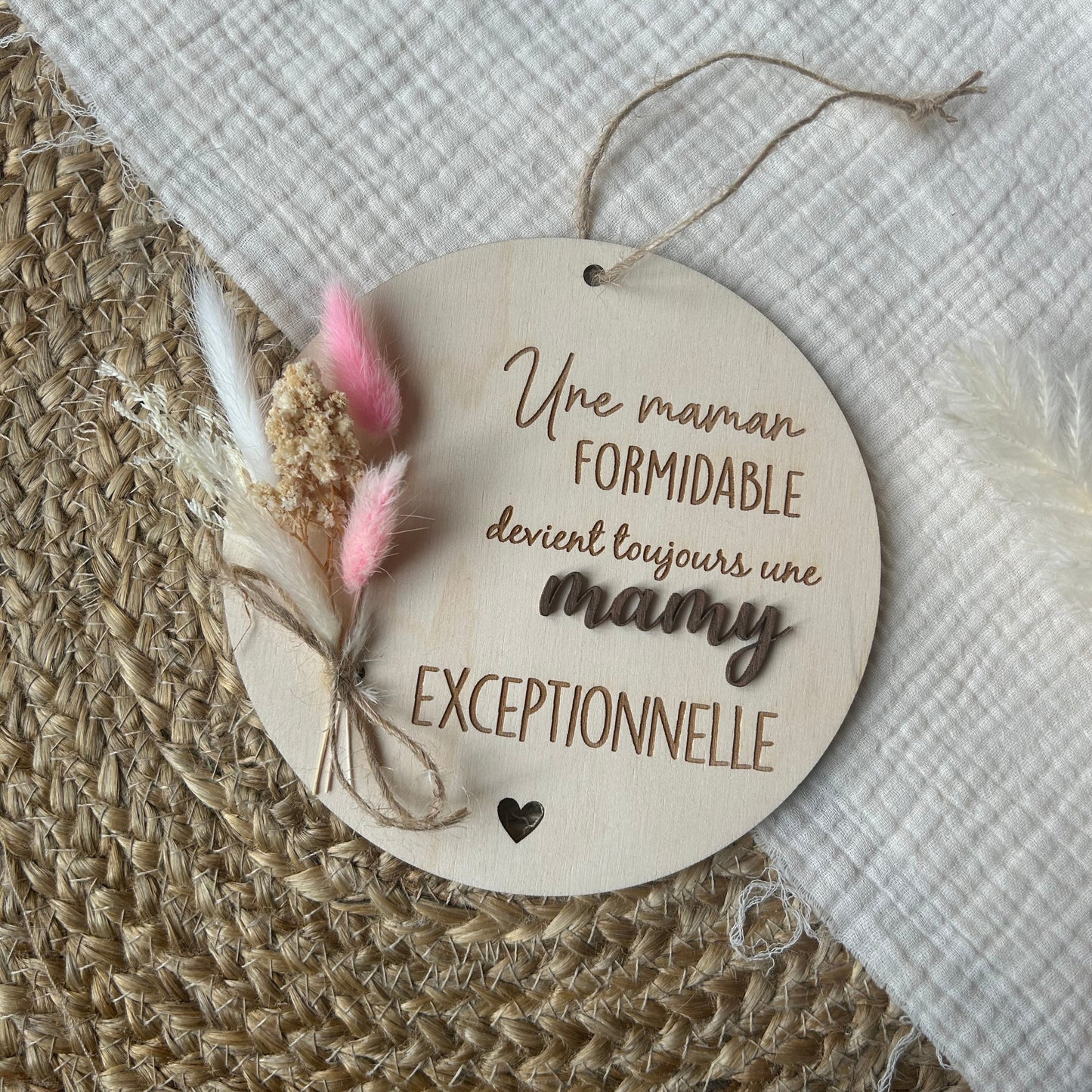 Plaque personnalisable - “Une ... formidable devient toujours une ... exceptionnelle”