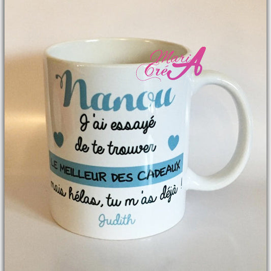 Mug "J'ai /nous avons essayé de te trouver le meilleur des cadeaux..."