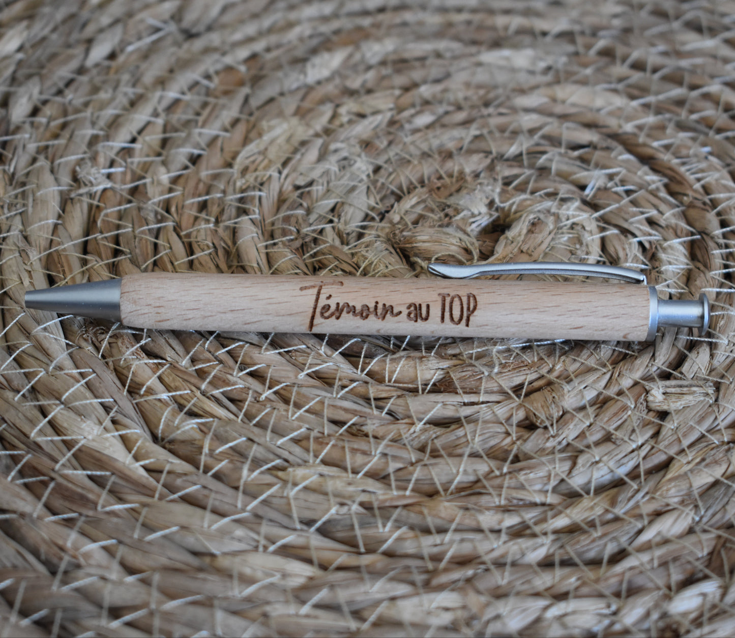 Stylo bille gravé "... au top"