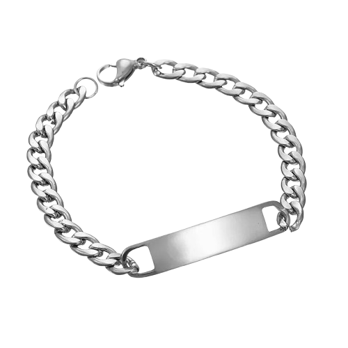 Bracelet Gourmette  Homme - à personnaliser