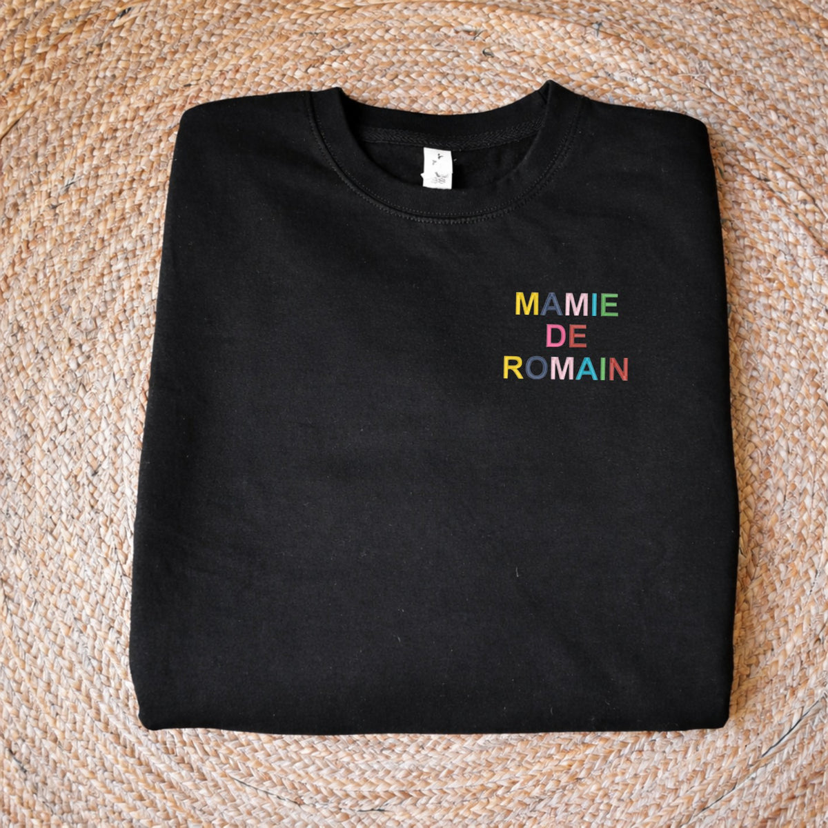 Pull personnalisé – brodé Coté coeur - Mamie de ...