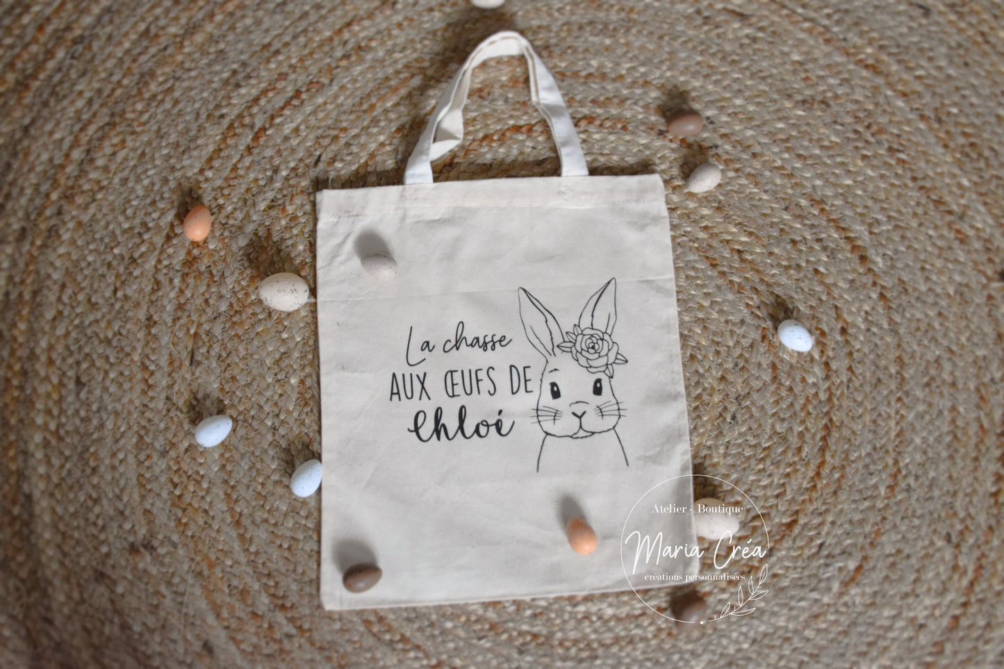 Tote bag Pâques lapin