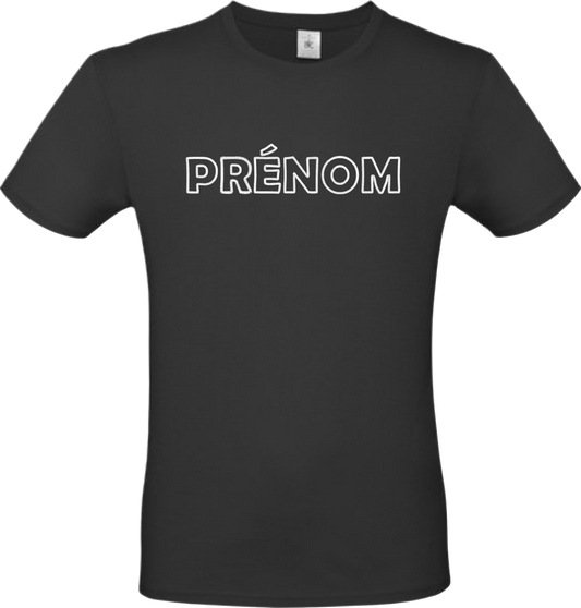 T-shirt homme avec prénom brodé