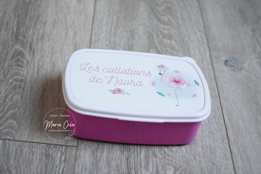 Boite à tartines - Flamant rose