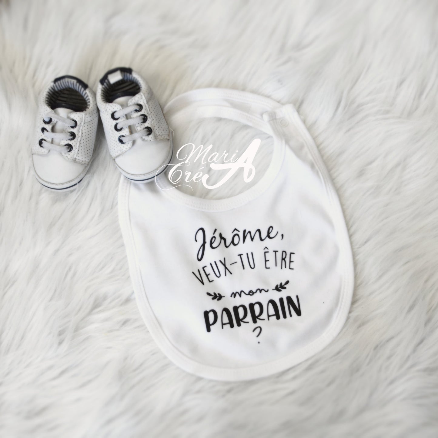 Bavoir demande marraine / parrain