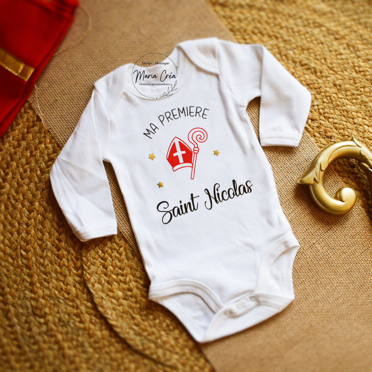 Body bébé " Ma première Saint Nicolas "