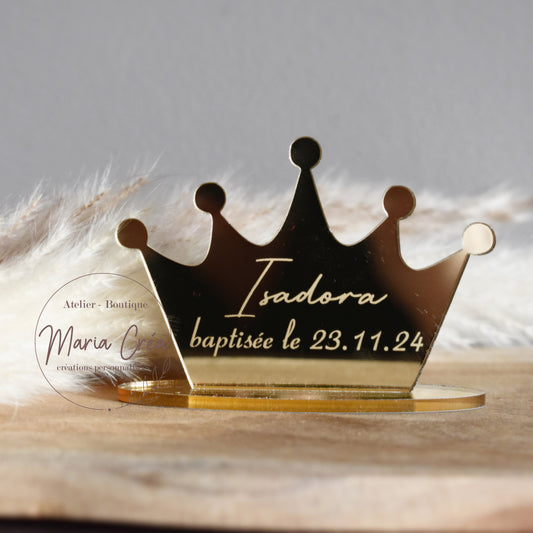 Figurine souvenir couronne miroir