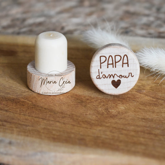 Bouchon de bouteille de vin "... d'amour"