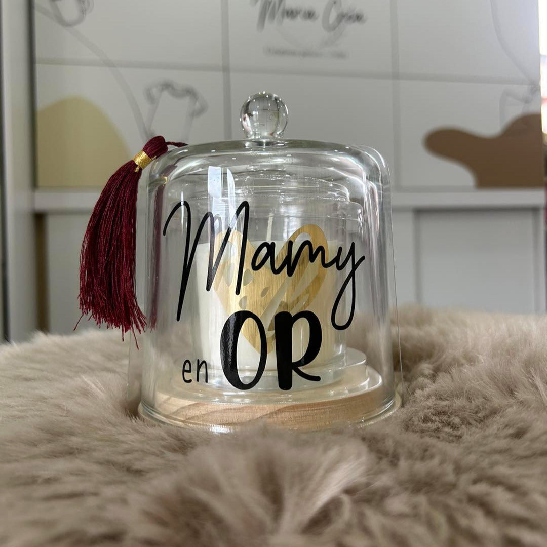 Bougie cloche - ... en or