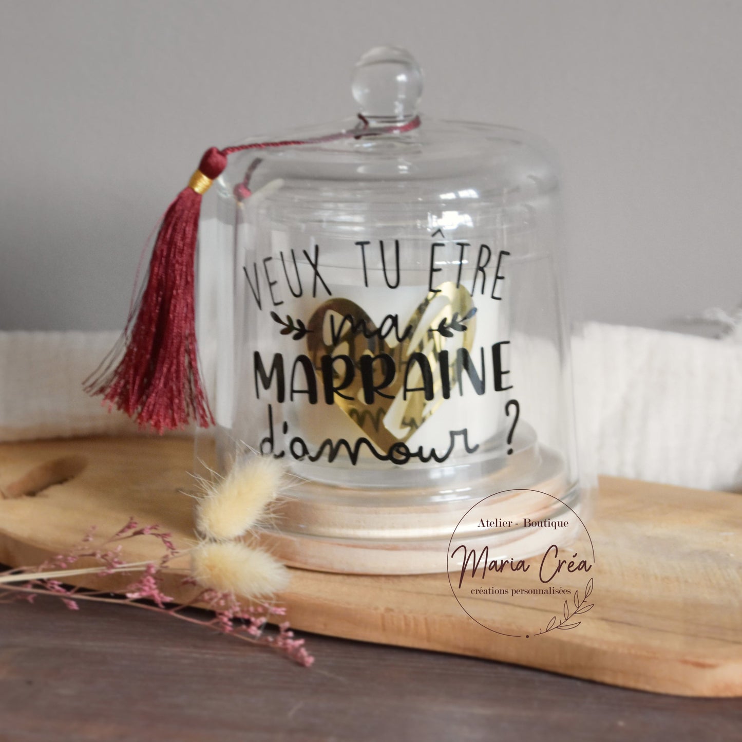 Bougie cloche - demande marraine