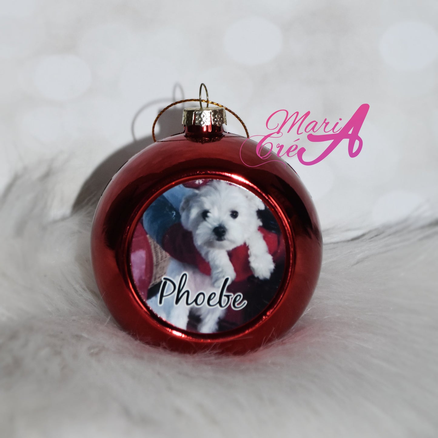 Boule de Noël avec photo