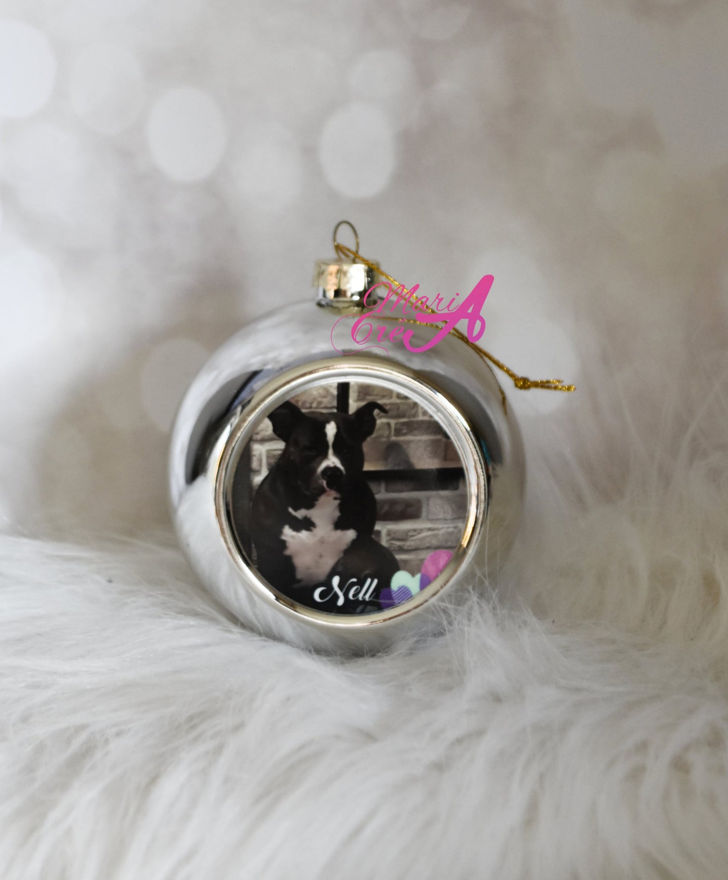 Boule de Noël avec photo