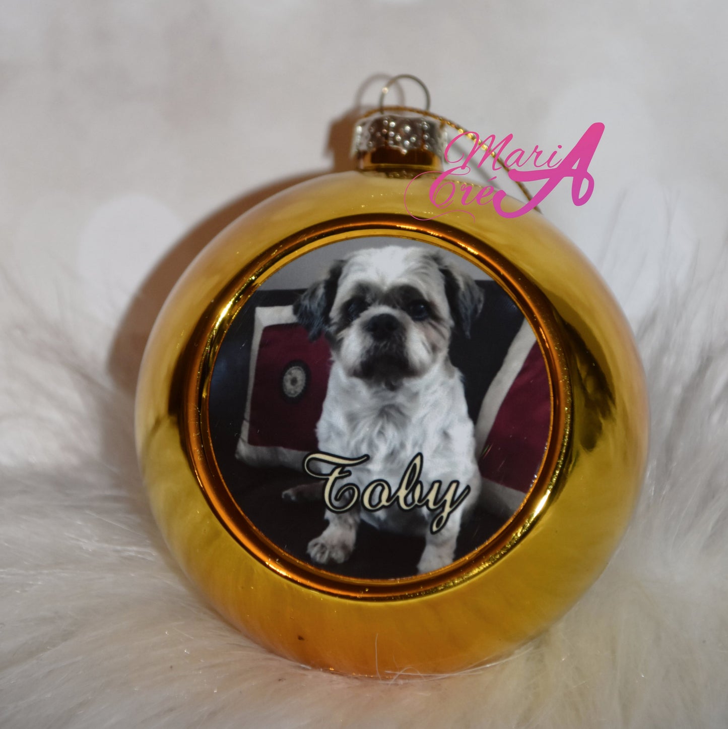 Boule de Noël avec photo