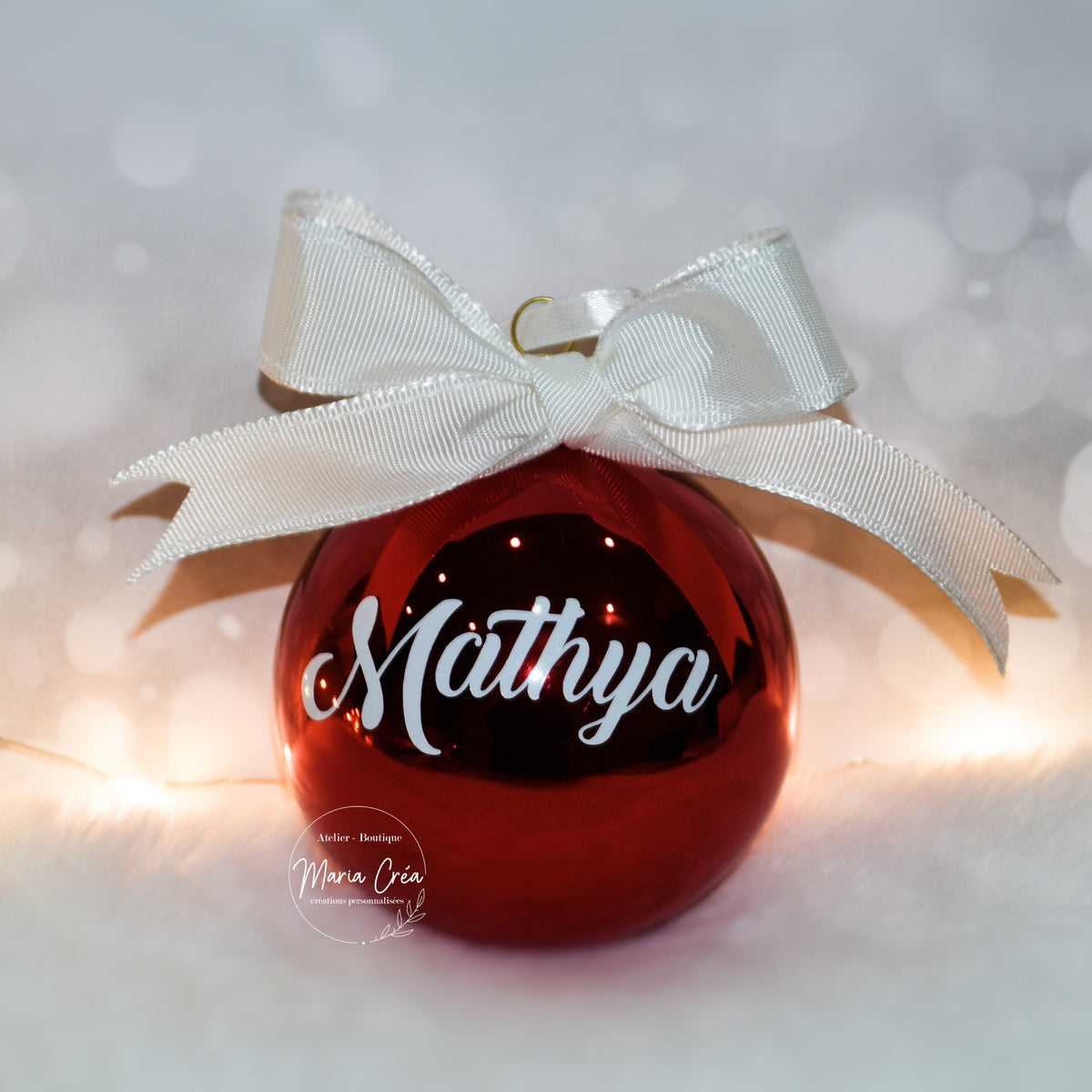 Boule de Noël prénom