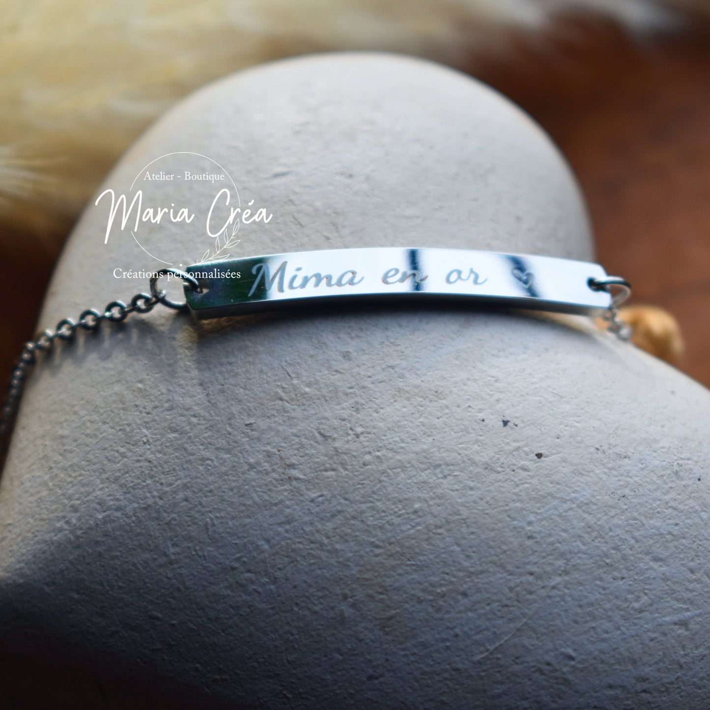 Bracelet Gourmette  " ....en or"