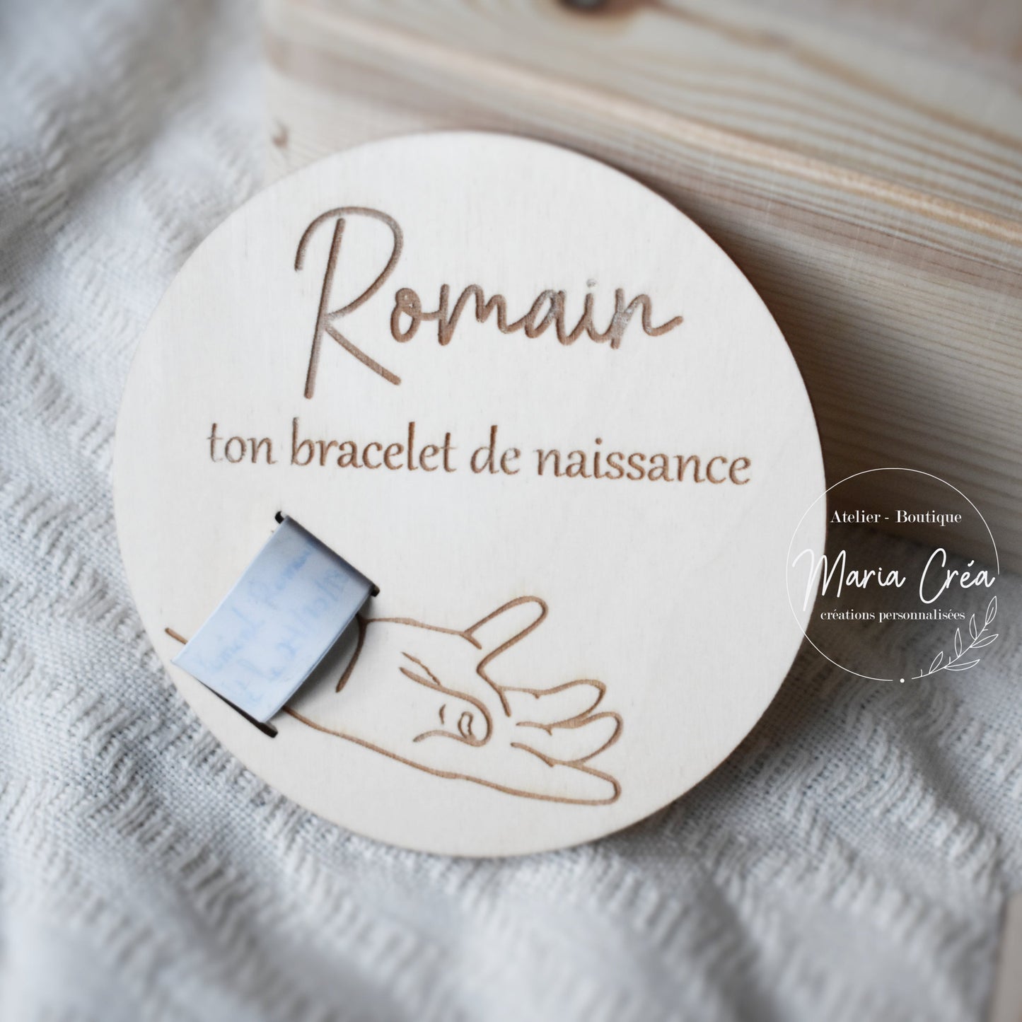 Support bracelet de naissance simple