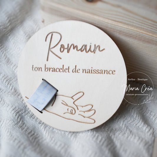 Support bracelet de naissance simple