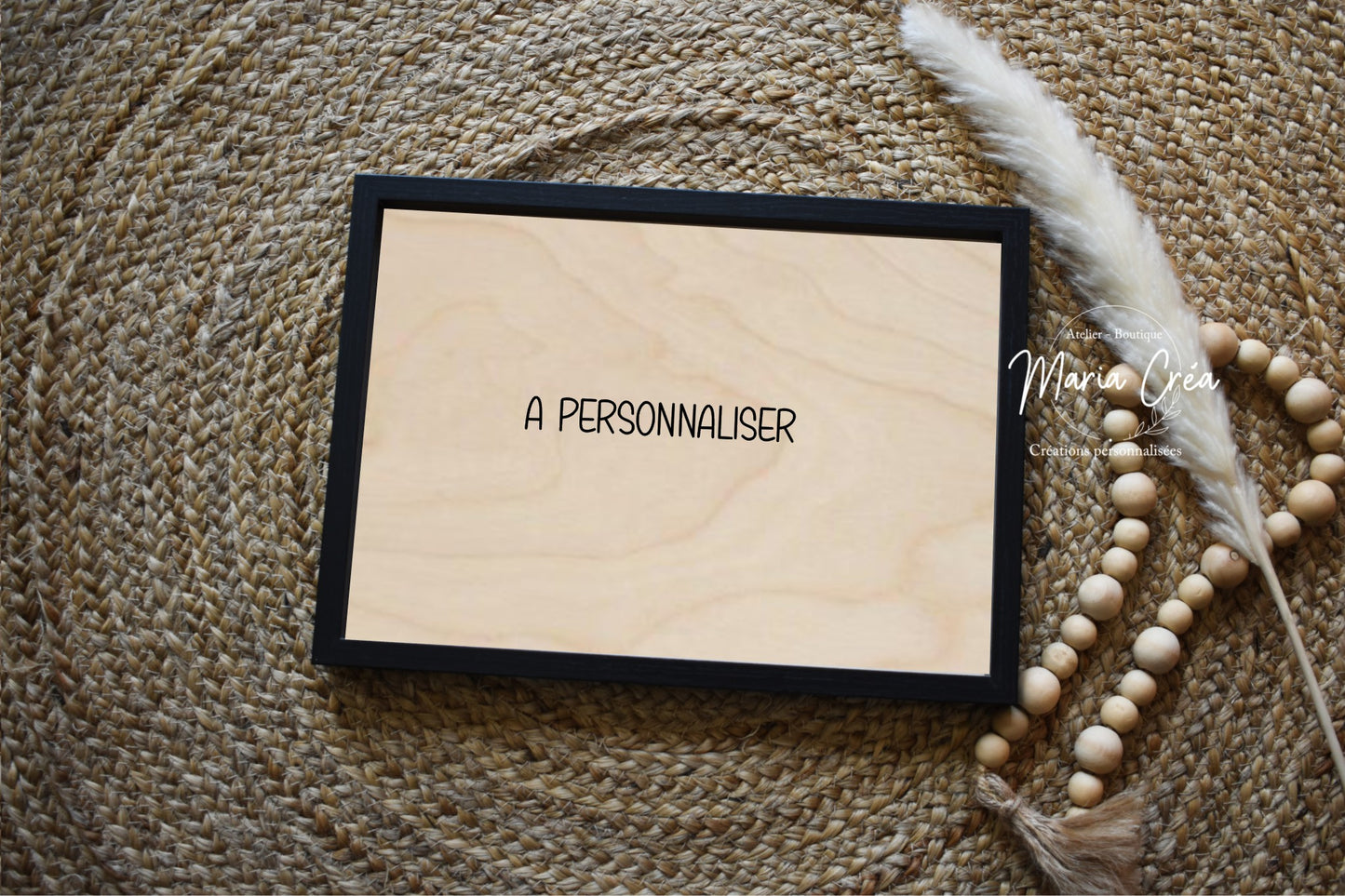 Cadre plaque en bois à personnaliser