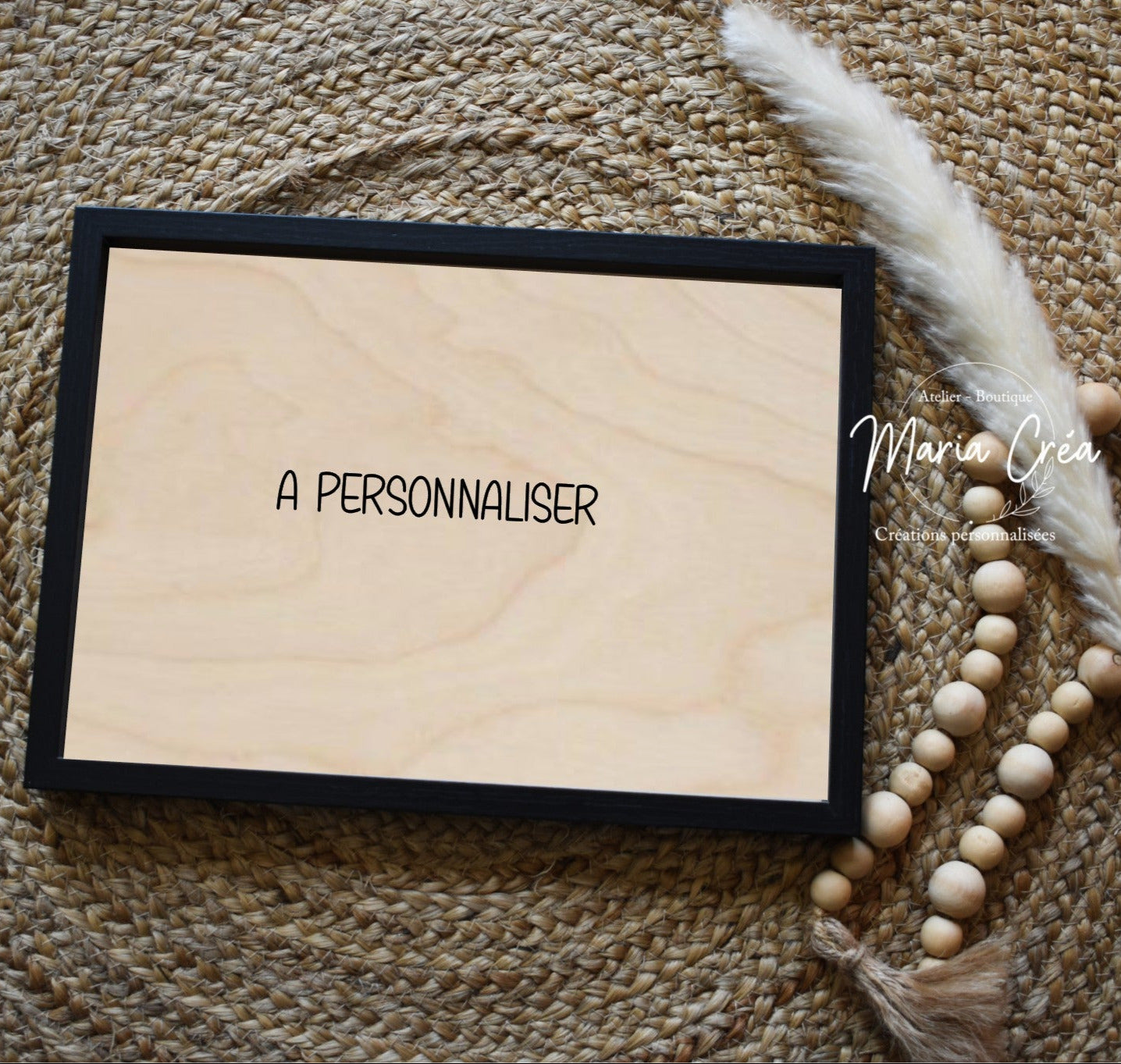 Cadre plaque en bois à personnaliser
