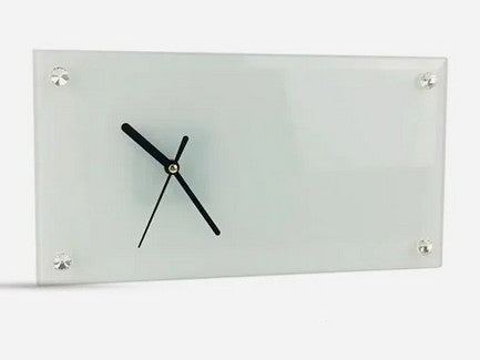 Cadre horloge en verre - à personnaliser