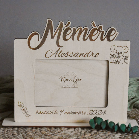 Cadre en bois - thème koala