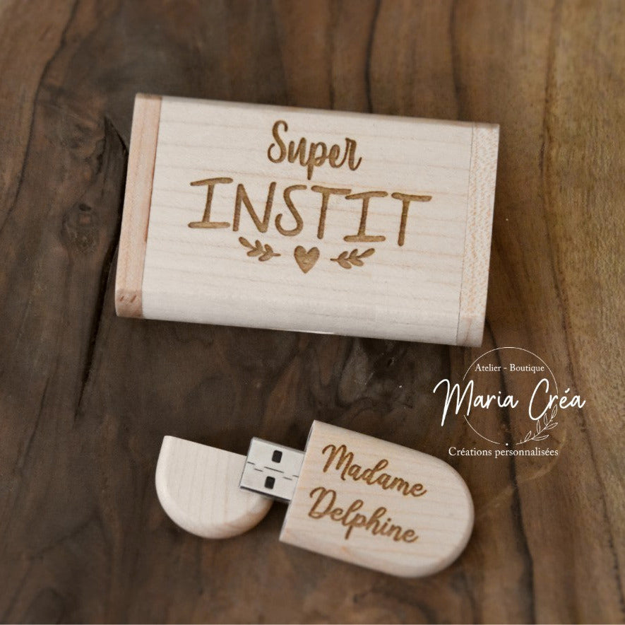 Clé USB - Super instit coeur