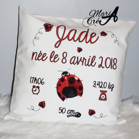 Coussin coccinelle