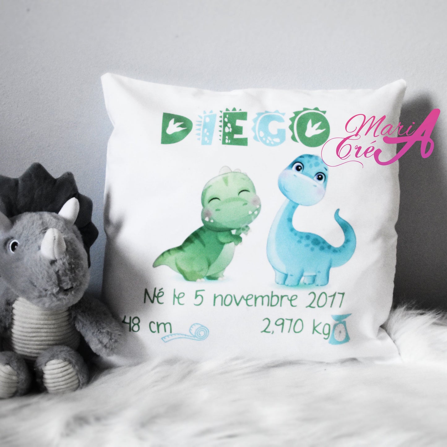 Coussin dinosaures