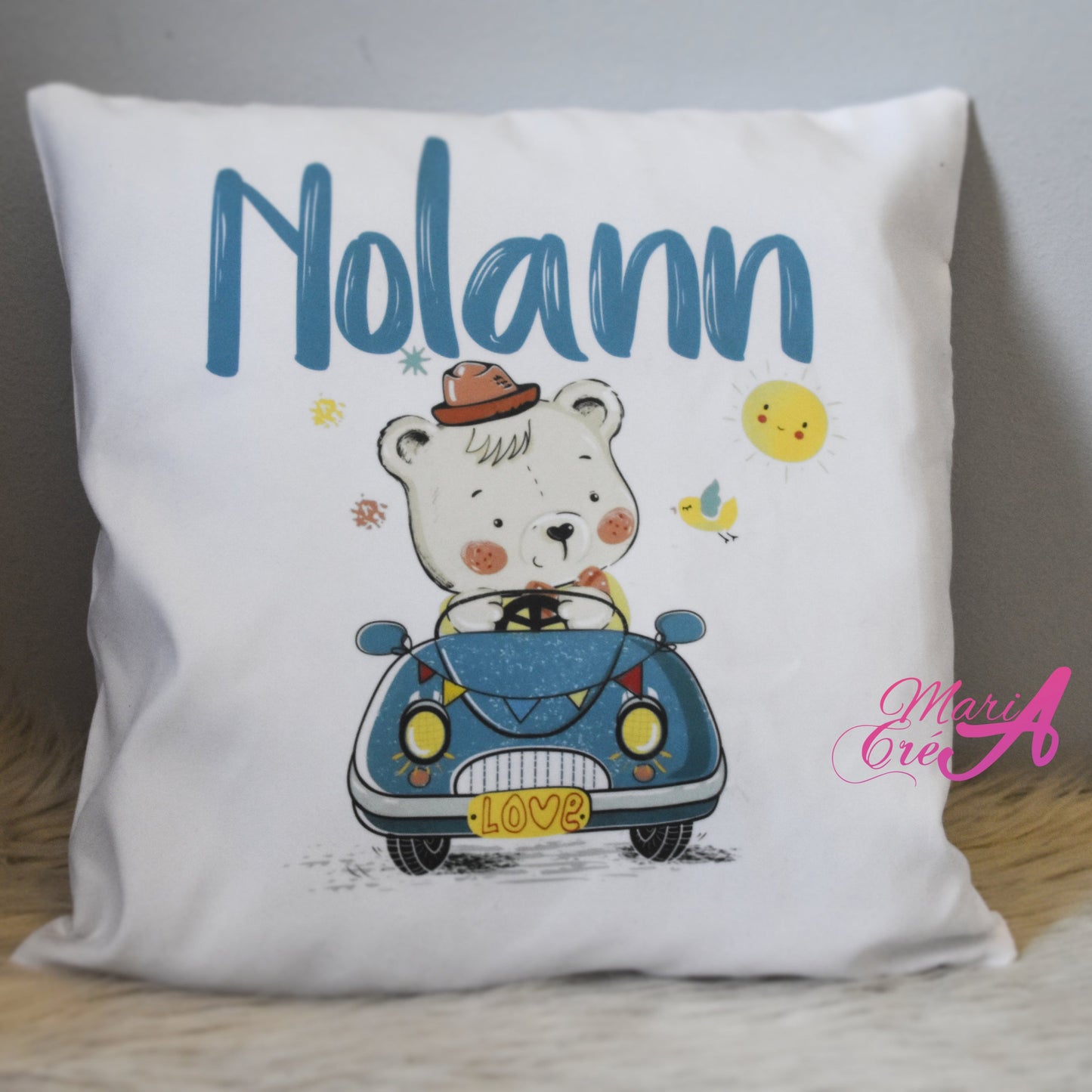Coussin ourson voiture