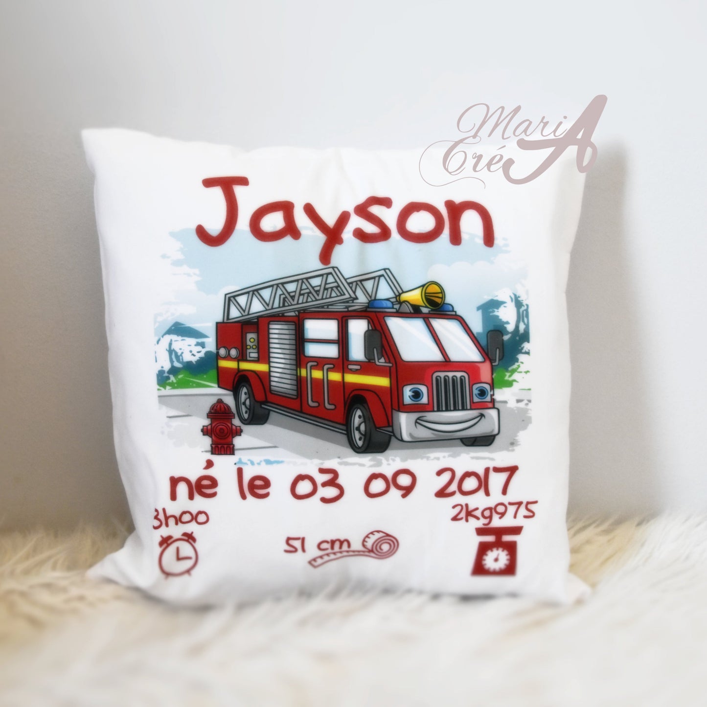 Coussin camion de pompier