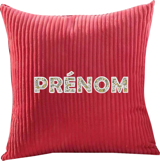 Coussin PRENOM brodé