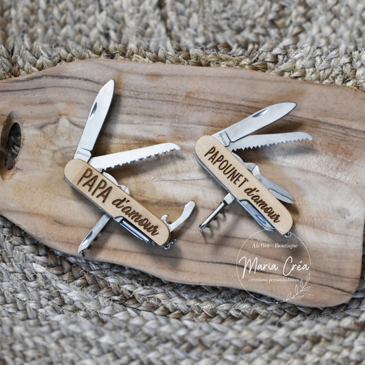 Couteau mutli-fonction "... d'amour"