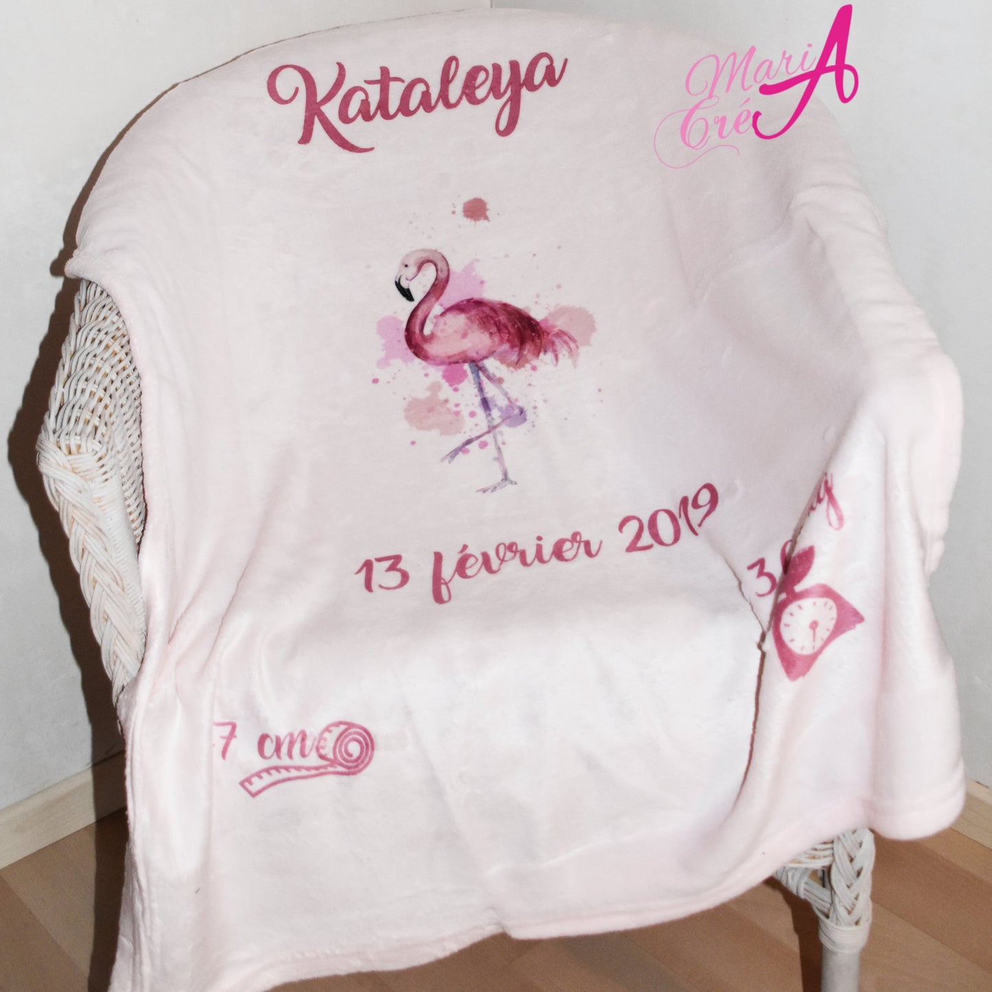 Couverture flamand rose