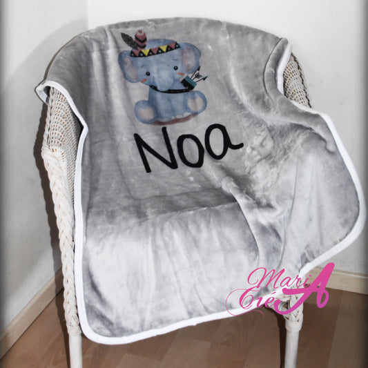 Couverture éléphant indien