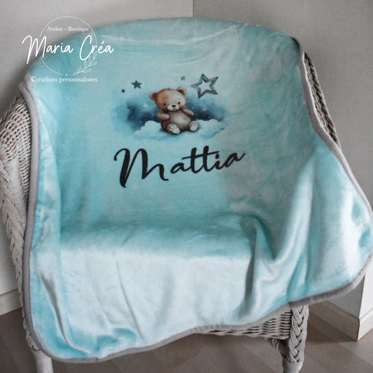 Couverture ours nuages