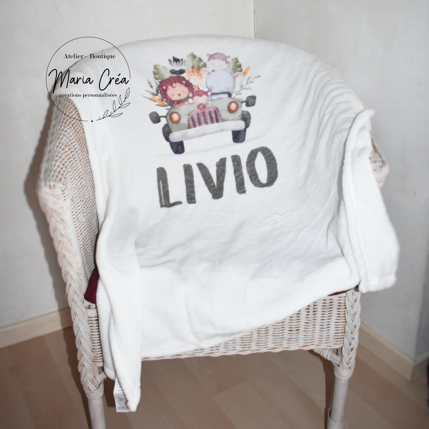 Couverture animaux safari