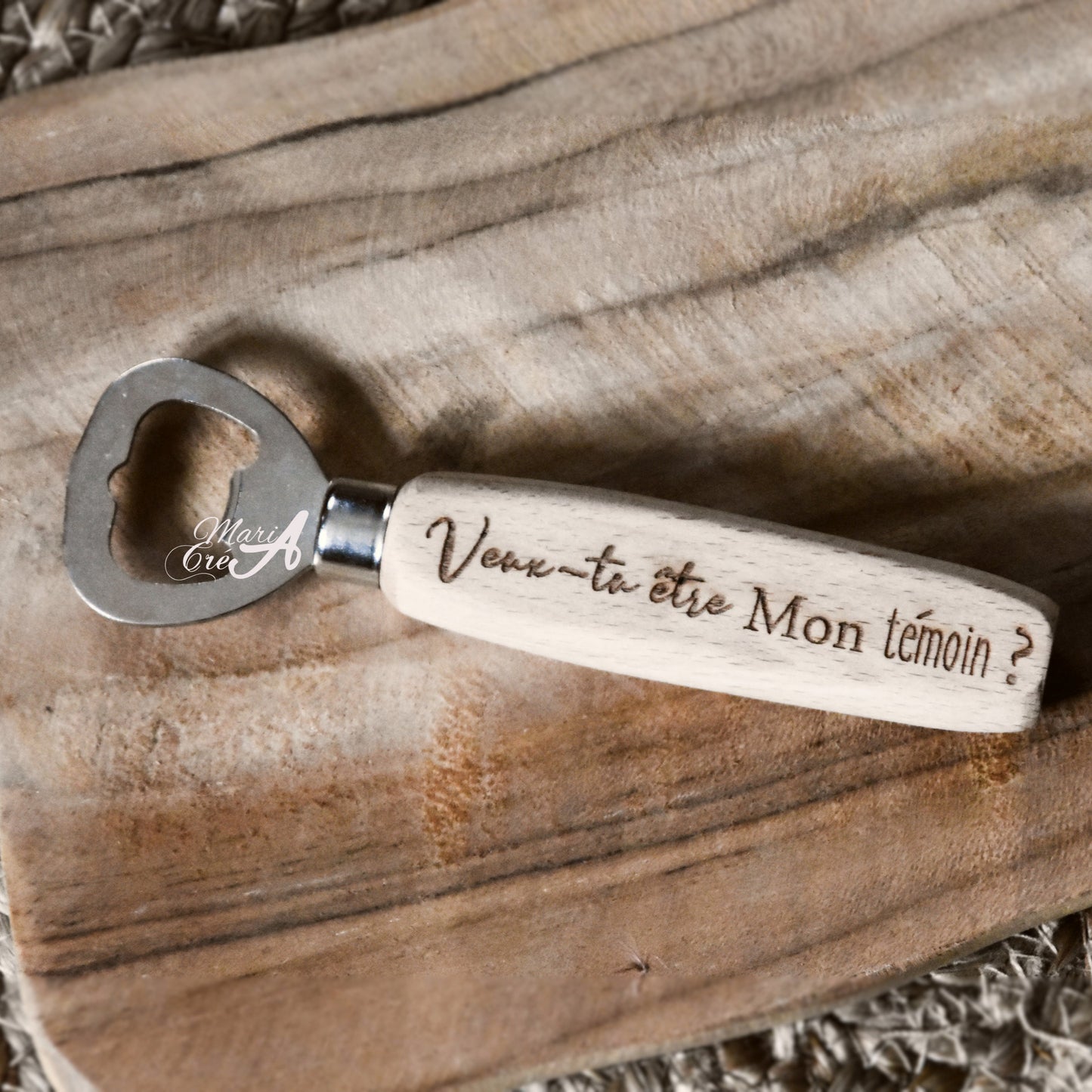 Décapsuleur "Veux-tu être mon témoin?"