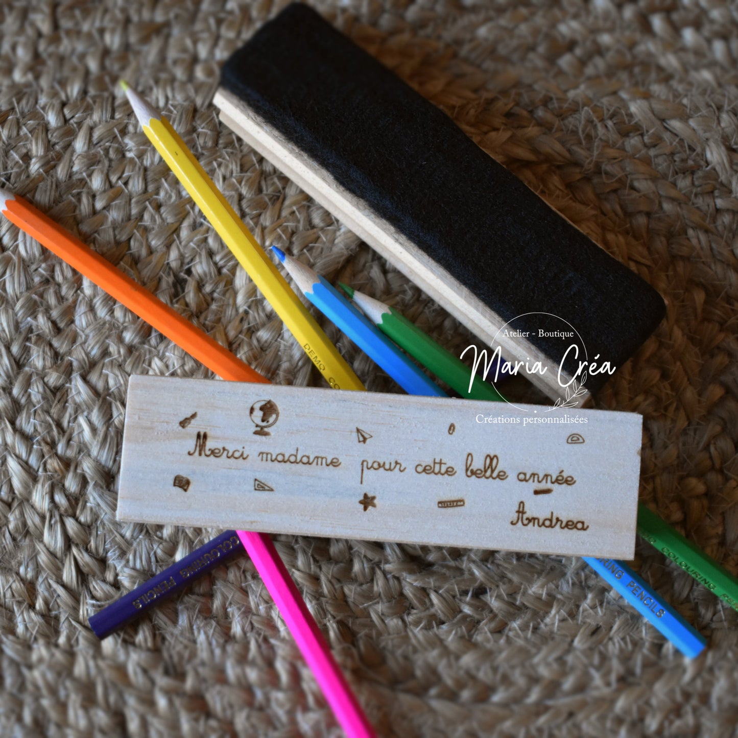 Effaceur tableau Merci madame/monsieur pour cette belle année