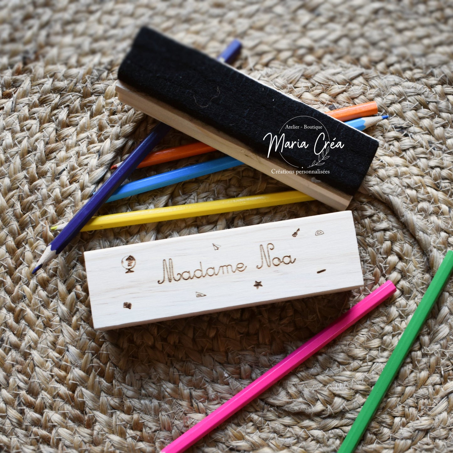 Effaceur tableau prénom enseignant