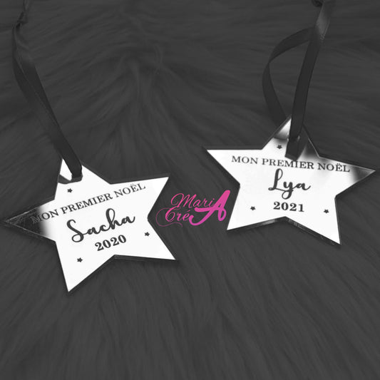 Suspension étoile "Mon premier Noël"