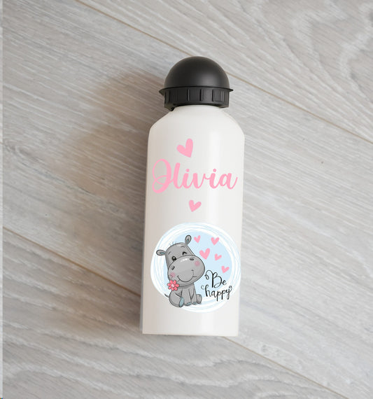 Gourde métal - Hippopotame