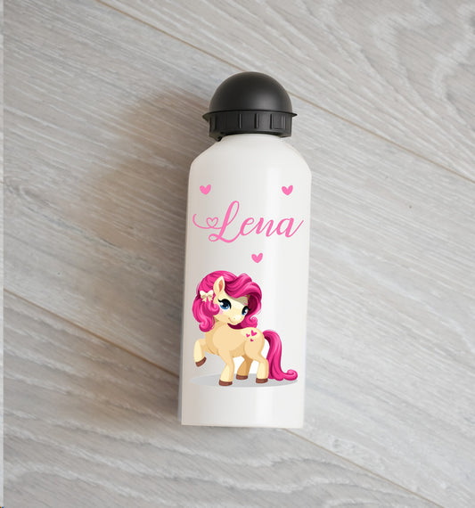 Gourde métal - Petit poney