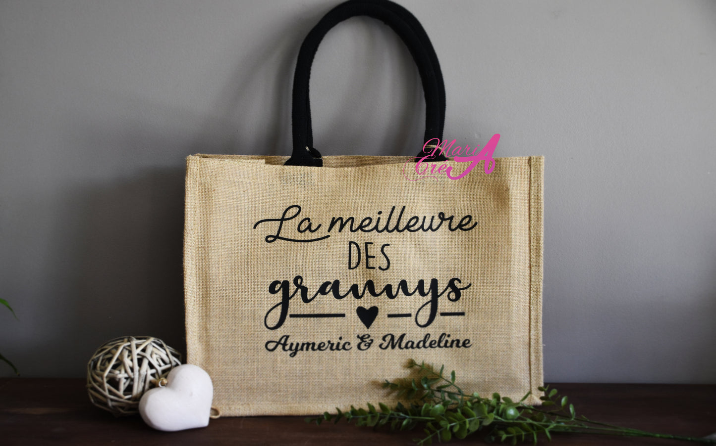 Sac en toile de jute "La meilleure des ..."