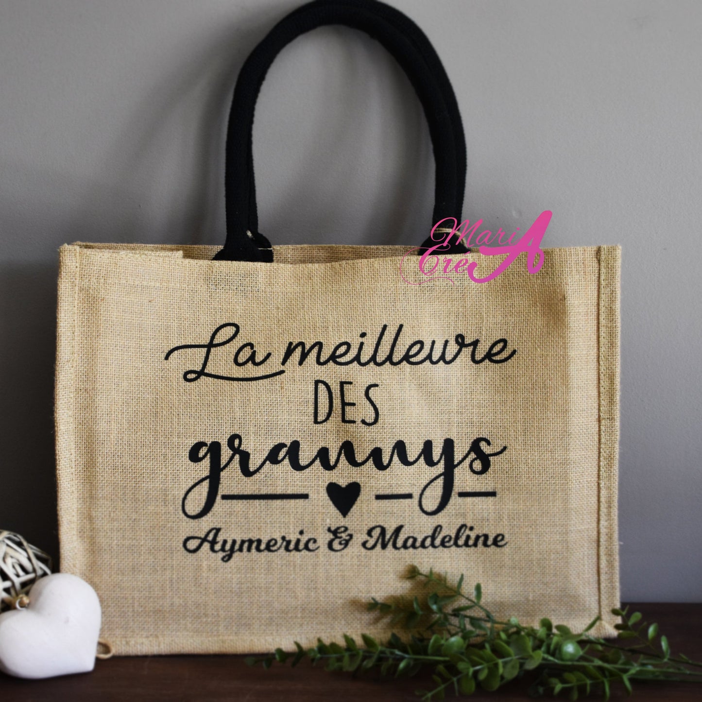 Sac en toile de jute "La meilleure des ..."