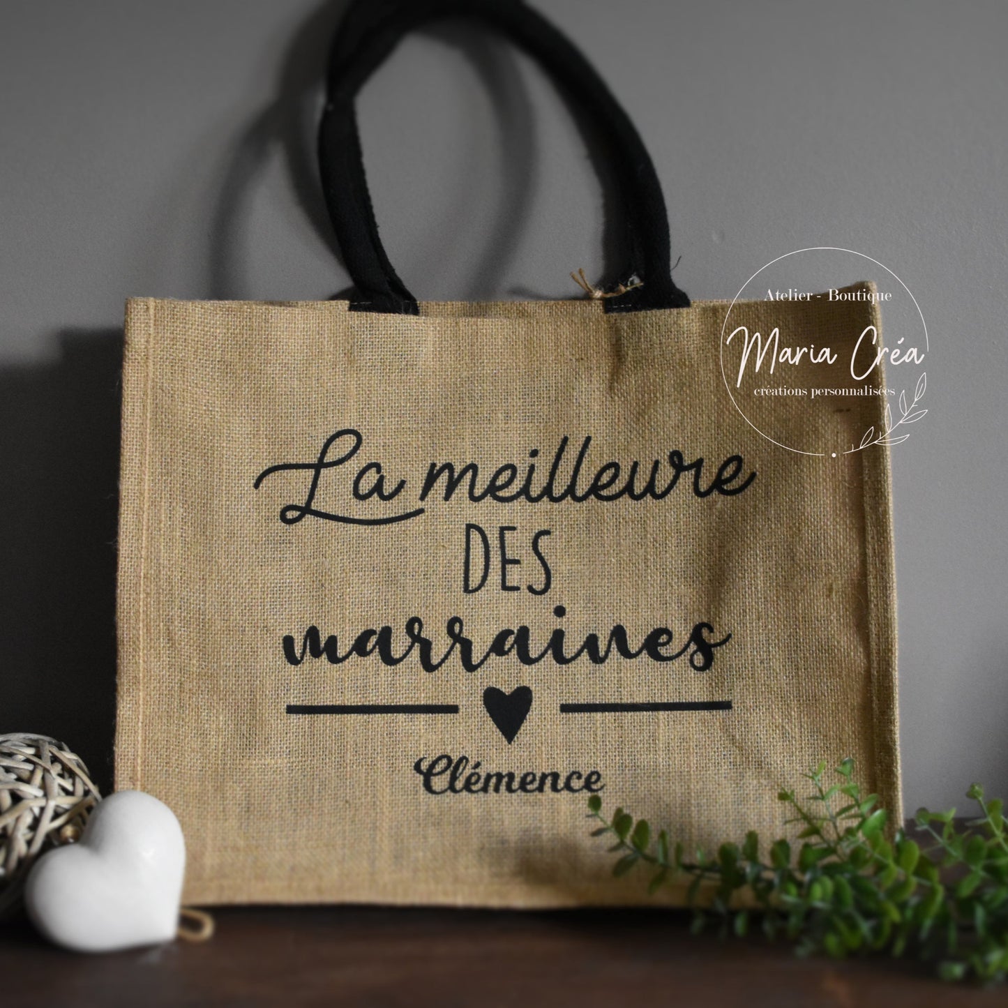 Sac en toile de jute "La meilleure des ..."