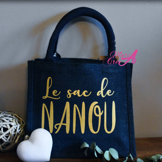 Sac en toile de jute "Le sac de ..."