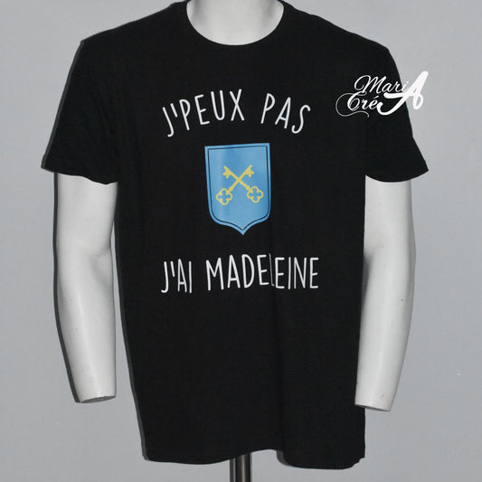 T-shirt " J'peux pas, j'ai madeleine"