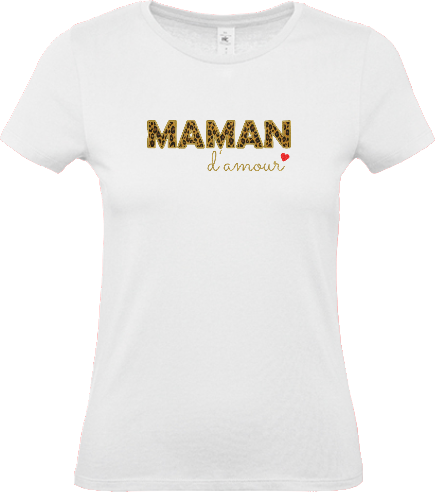 T-shirt  brodé - MAMAN d'amour