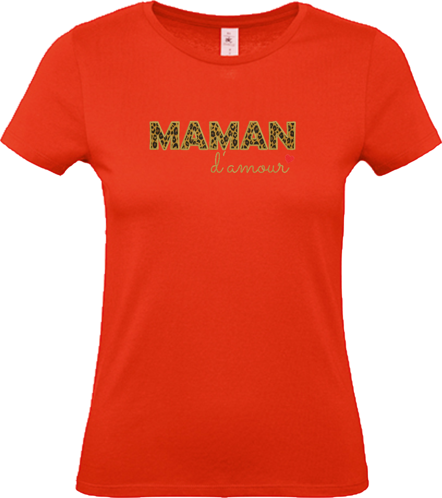 T-shirt  brodé - MAMAN d'amour